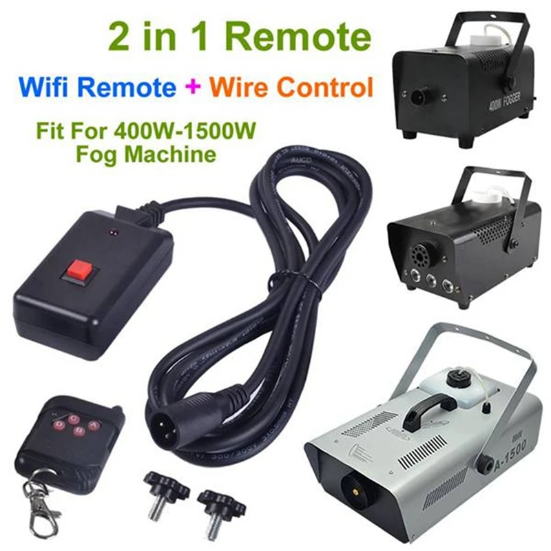 2 PCS 90-240VAC 2 In 1 Wireless Remote Control 3 Pins XLR For Smoke Machine Party DJ Stage Lighting Effect Atmosphere Durable