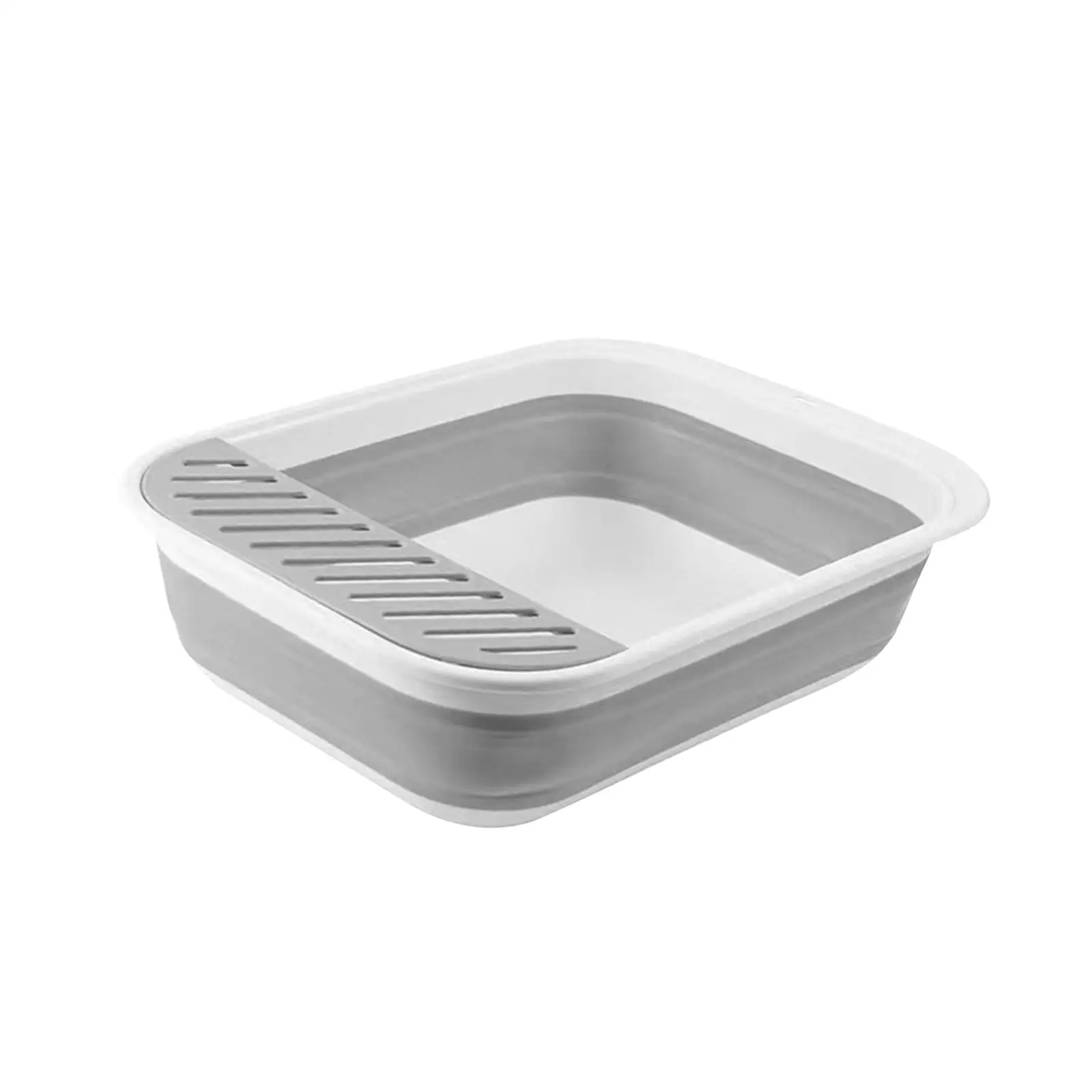 Cat Pet Litter Tray Collapsible Splashproof Kitty Litter Pan for All Kinds of Cat Litter Small Animals Rabbit Easy to Clean