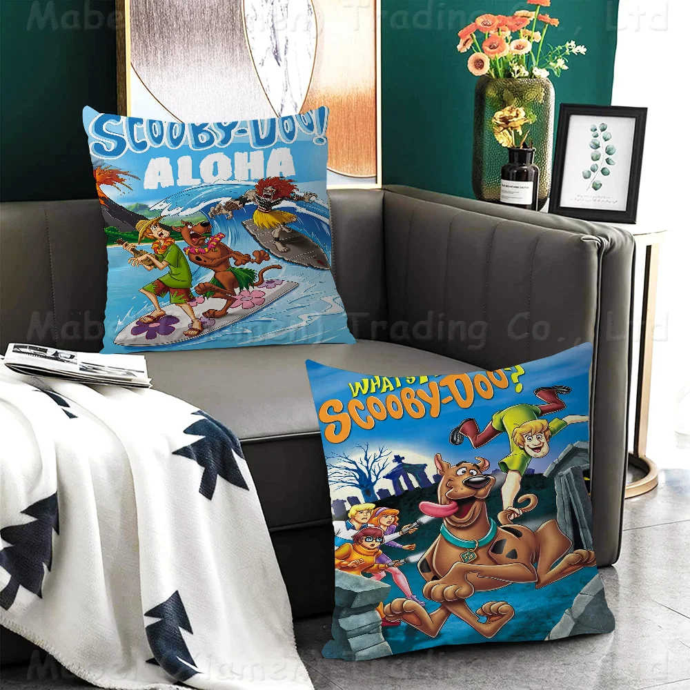 S-Scooby D-Doo Personalized Pillow Cover Kids Bedroom Wild Party Decor Pillowcase Kid Birthday Shower Gift