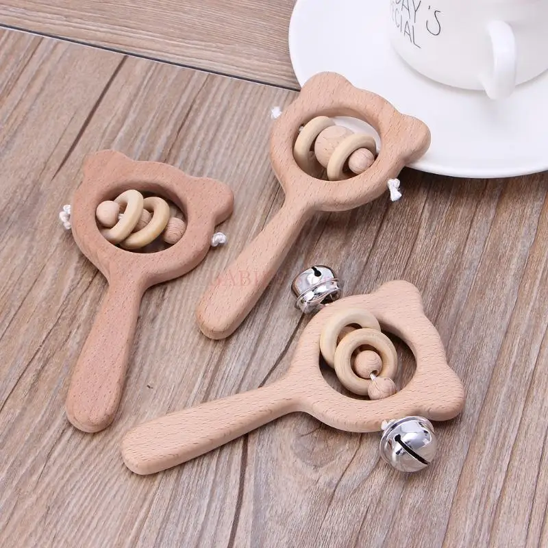 

C9GB Boho Ring Toy Baby Teething Baby Stroller Grip Pendants 2