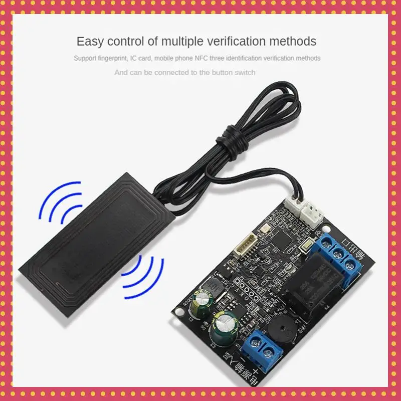 

B74A Mobile Phone NFC Control Board Fingerprint IC Card DIY Relay Module 13.56Mhz Access Control Card Controller