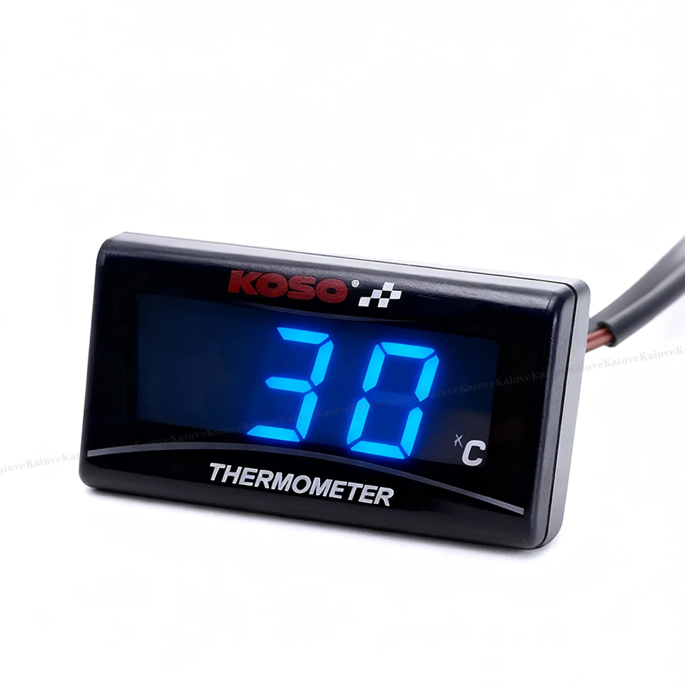 KOSO Water Temperature Gauge Mini Meter Thermometer Moto Universal For XMAX300 250 NMAX155 CB400 CB500X Sensor Accessories