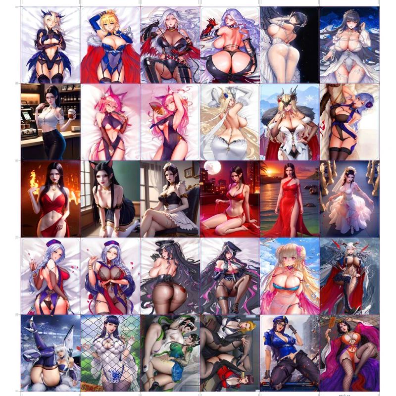 55pcs/set ACG Sexy Fate Ahri KDA Toys Hobbies Hobby Collectibles Game Collection Anime Cards