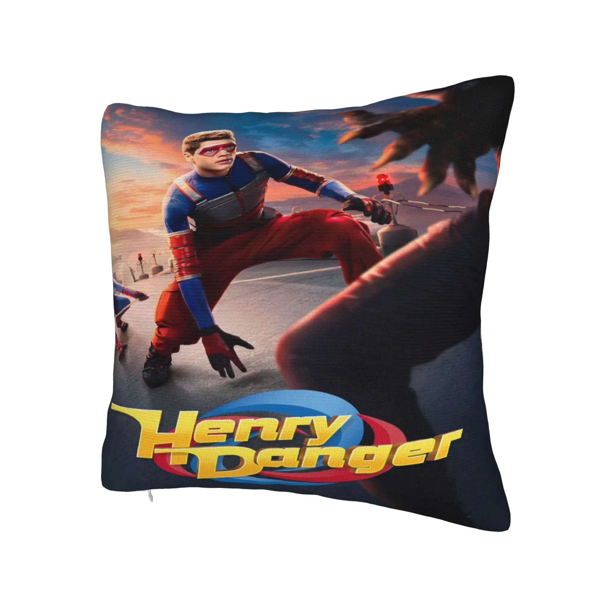 Home Decorations Captain Henry And Kid Danger  Pillowcases Merch  Pillow Cover Square Multiple Sizes