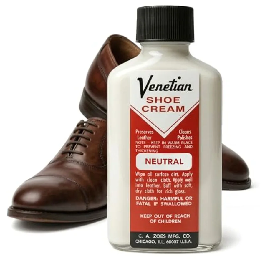 Crema para Zapatos Veneciana, 3 Onzas, Neutro