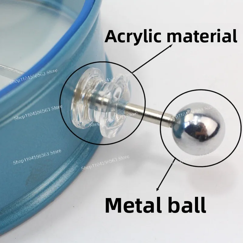 23007 Iron Shell Pointer Electroscope 2pcs Middle School Physics Static Experiment Positive & Negative Charges