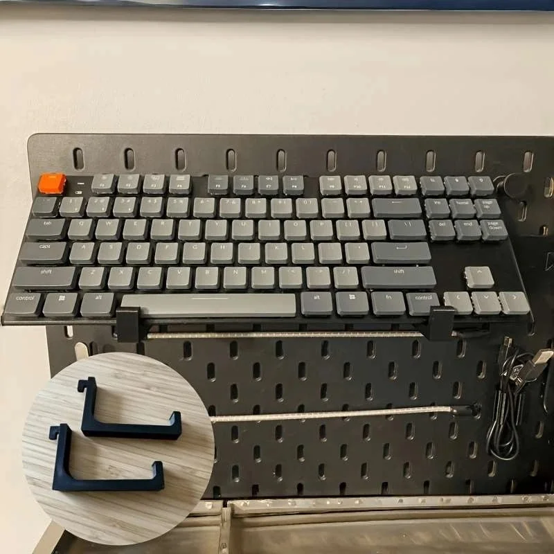Skadis Pegboard Mechanical Keyboard Wall Mount Bracket Wall Hanging Keyboard Storage Holder