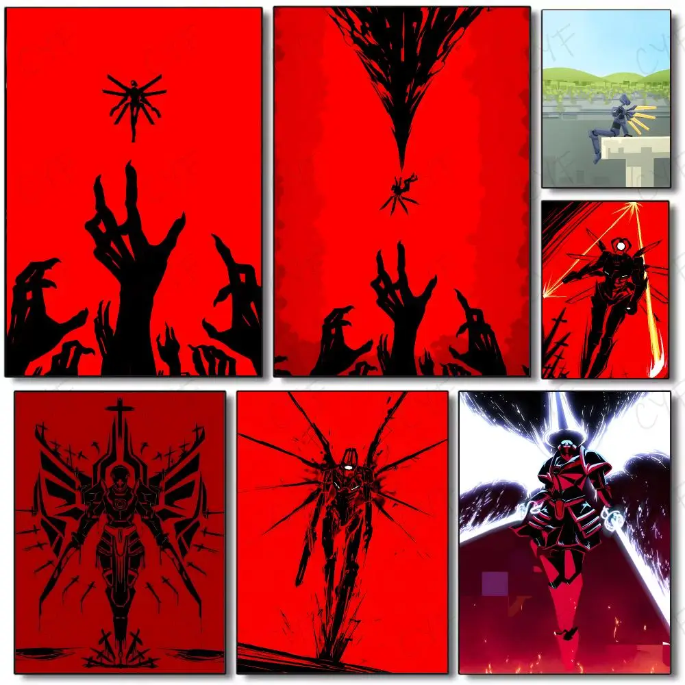 Game Shooter U-Ultrakill Poster Painting Wall Art Mural for Living Room Home Decor and Gifts