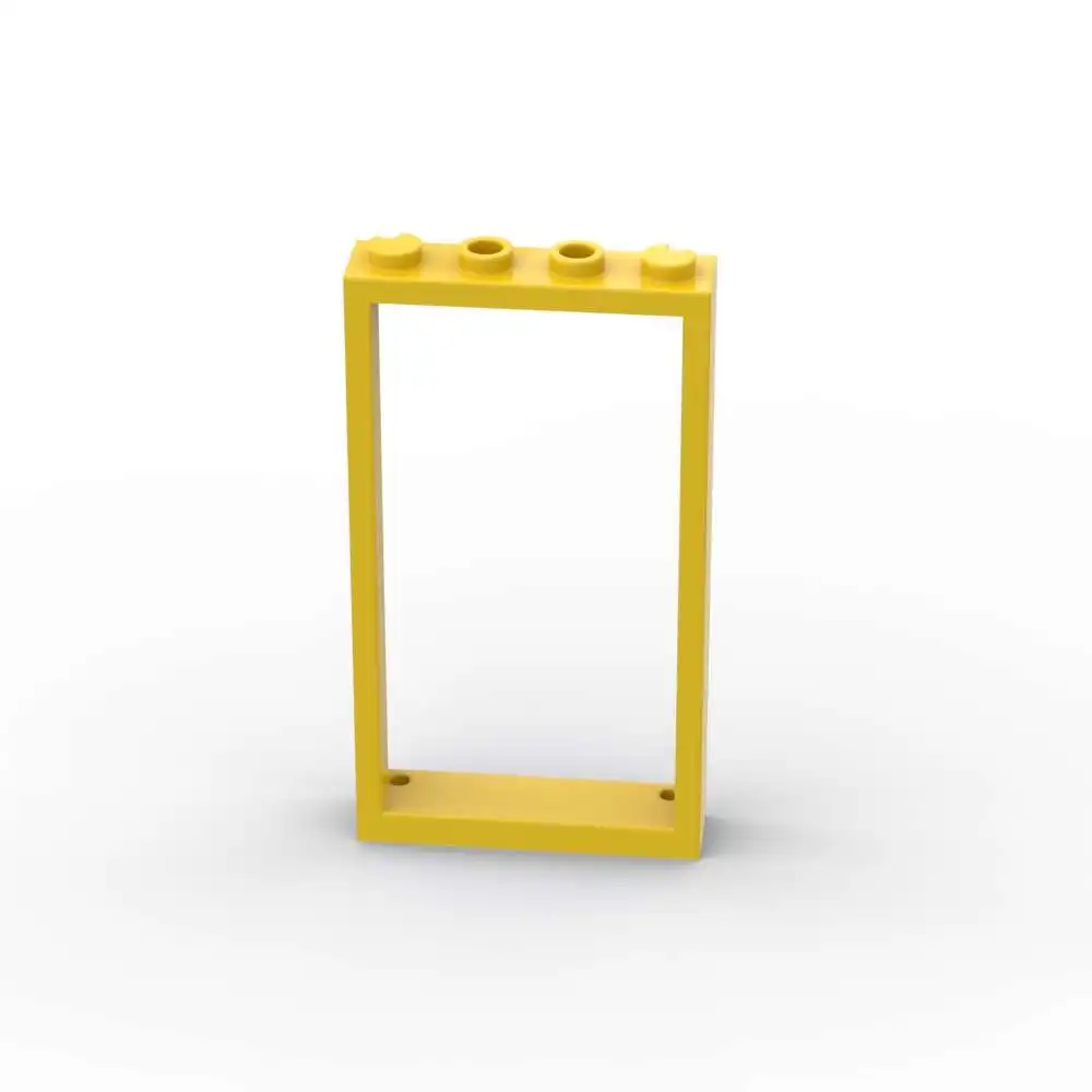 MOC 10 قطعة خياطة 60596 مع 2 ثقوب الطوب إطار الباب 1x4x6 بنة الجسيمات المرح العامة لتقوم بها بنفسك لعبة خاصة الأطفال هدية