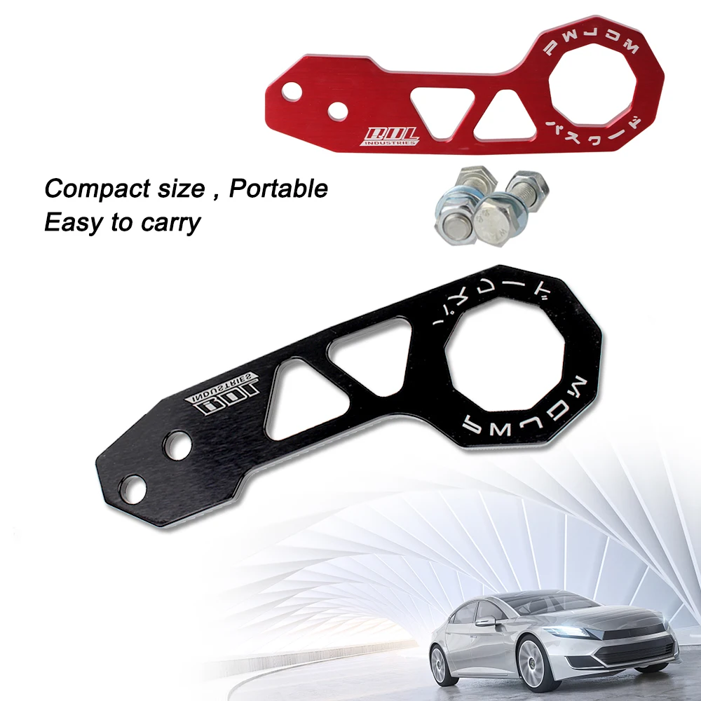AK-8108 Rhombic Towbar Car Accessories Aluminum Alloy Universal Towing Tools for JDM Car Front Trailer Hook