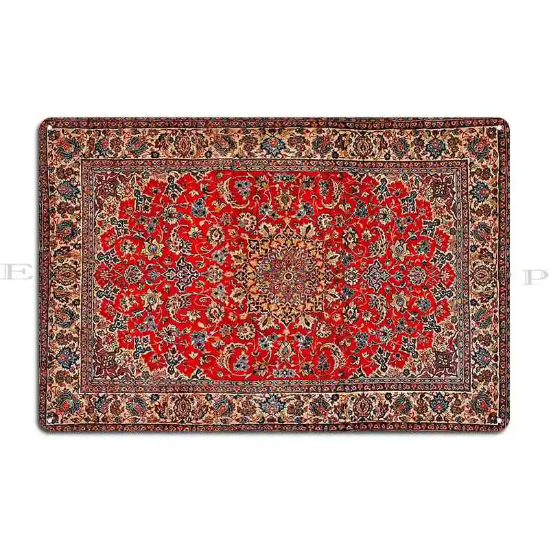 Oriental Rug Persian Rug Metal Plaque Poster Designing Classic Plaques Party Club Bar Tin Sign Poster