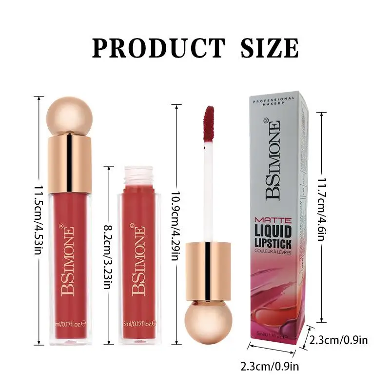 5ml Long-Lasting Tinted Lip Oil Stain Lip Gloss Liquid Blush Makeup Plump Face Eye Blush Cosmetics