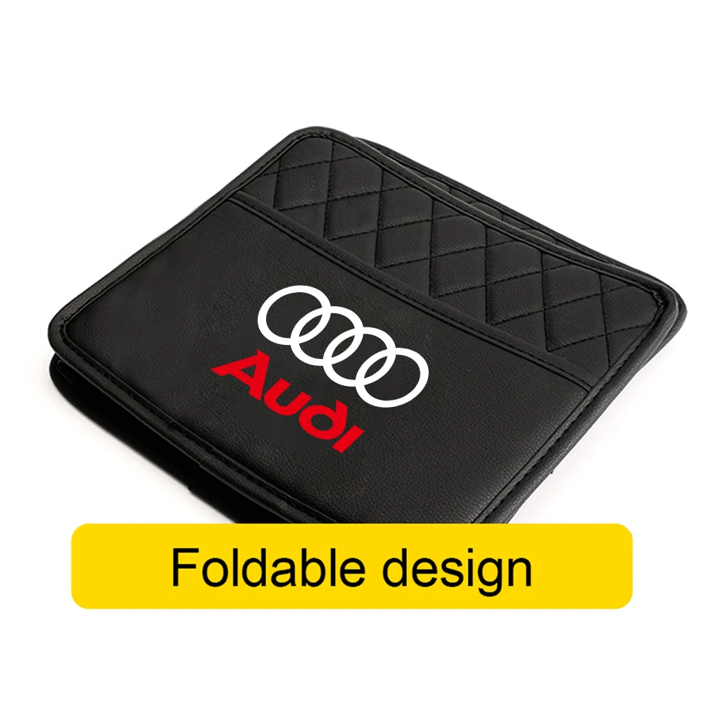 Car Backseat Storage Bag Phone Pocket Auto Back Seat Organizer Hanging Storage Pouch for AUDI SLINE Emblem Badge LOGO Accessorie