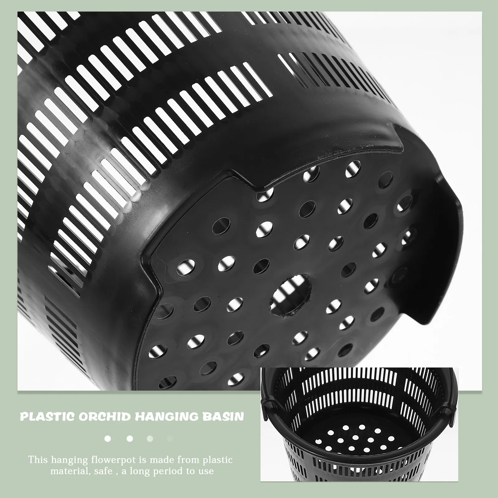 

5 комплектов подвесных корзин-кашпо для орхидей и комнатных растений с отверстиями для дренажа, для использования на улице и в помещении