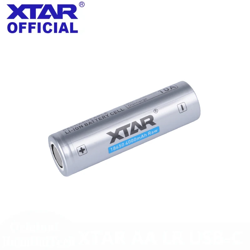 Grade A XTAR INR 18650 4000mAh RAW Max 10A 3.6V Rechargeable Li-ion Low Resistance Original Battery 500+ Cycles For Power Tools view 2
