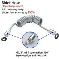 Plastic Spring Flexible Shower Hose For Water Plumbing Toilet Bidet Sprayer Plumbing Hose Bathroom Accessories