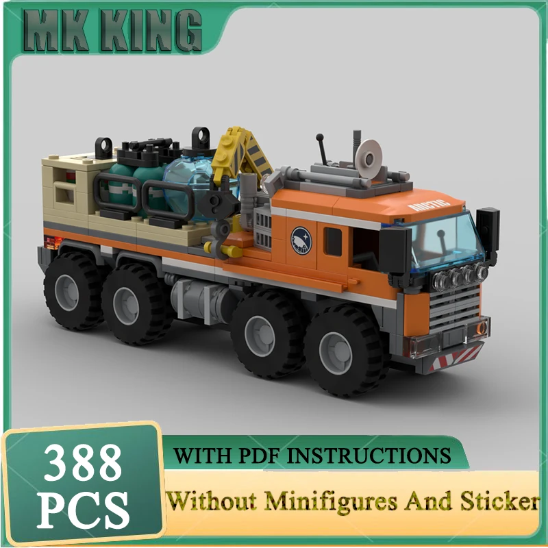 Auto Arktis Raupenträger Modell Moc Gebäude Ziegel Gebäude Technologie Modulare Stadt Auto Block Bau DIY Spielzeug Geschenke