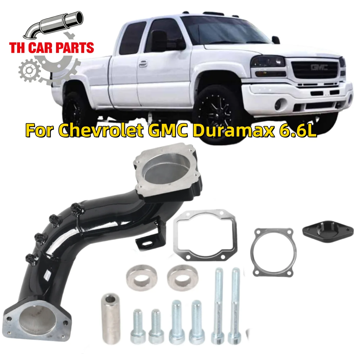 Intake Pipe Kit for Chevrolet GMC Duramax 6.6L Diesel Engines Exhaust Gas Recirculation Fitting System