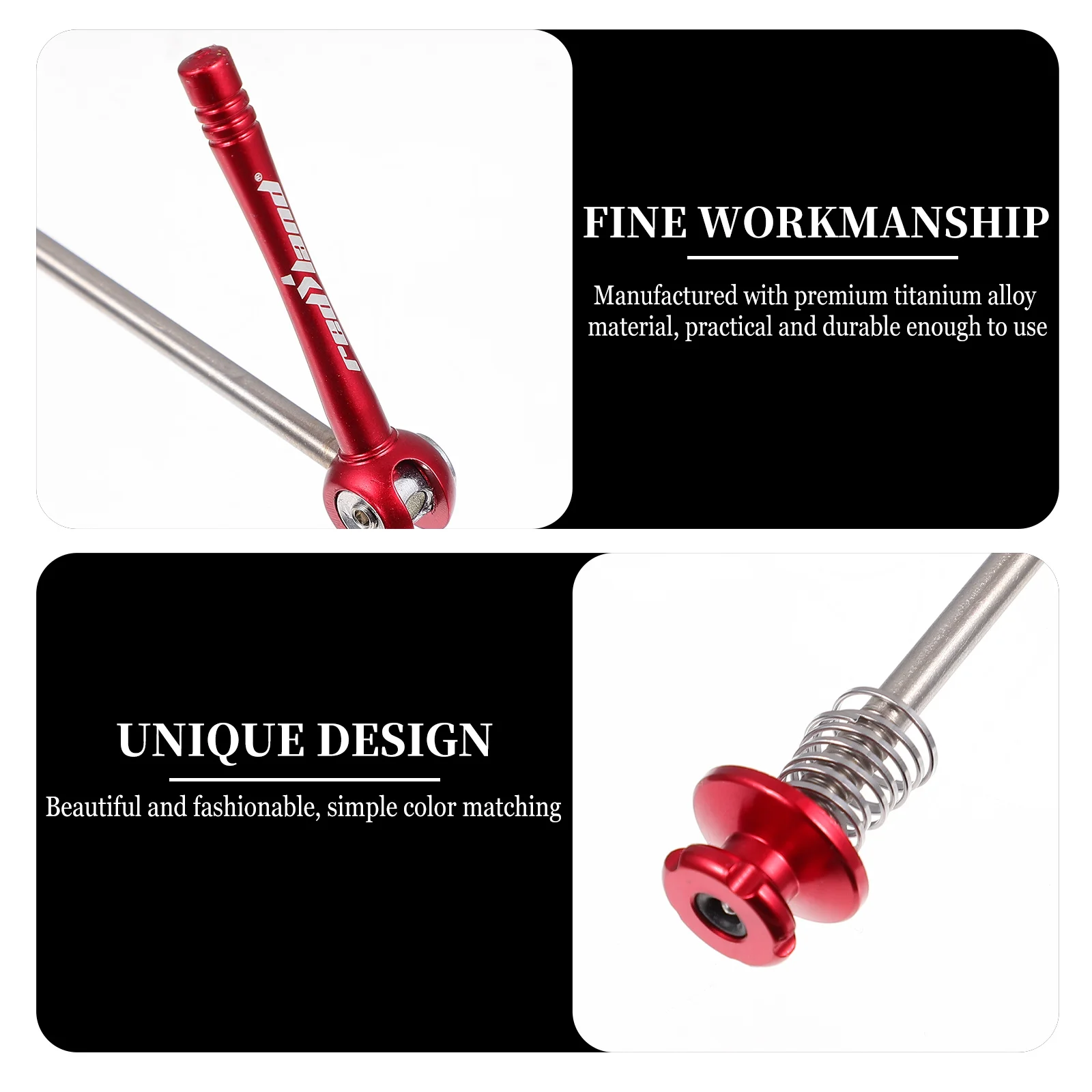 

1Pair Mountain Bike Quick Release Skewers Titanium Alloy Lightweight Secure Bicycle Accessory Road Skewer Replacement