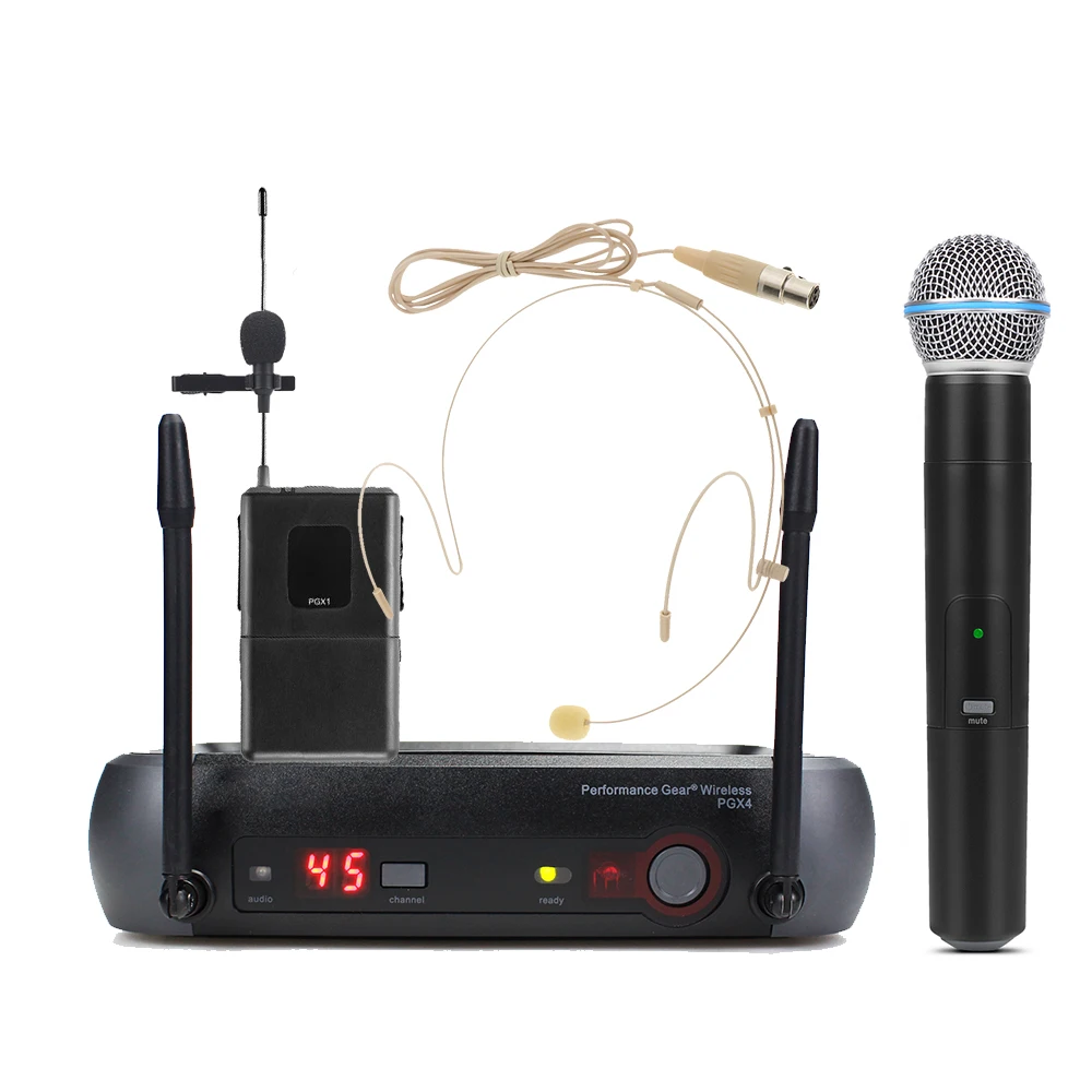 

PGX4 BETA58 UHF Wireless Mic Cardioid Handheld Vocal Stage Studio PGX24 BETA58A Microphone