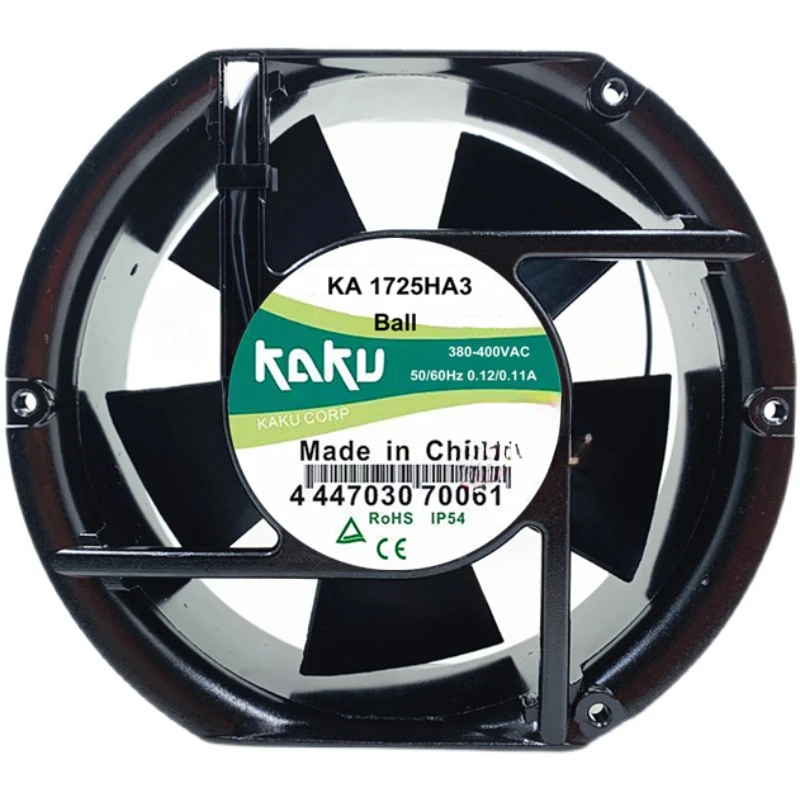 KA1725HA3 is suitable for KAKU card fixed 17251 380V electrical cabinet cooling fan, electromagnetic furnace fan 400V