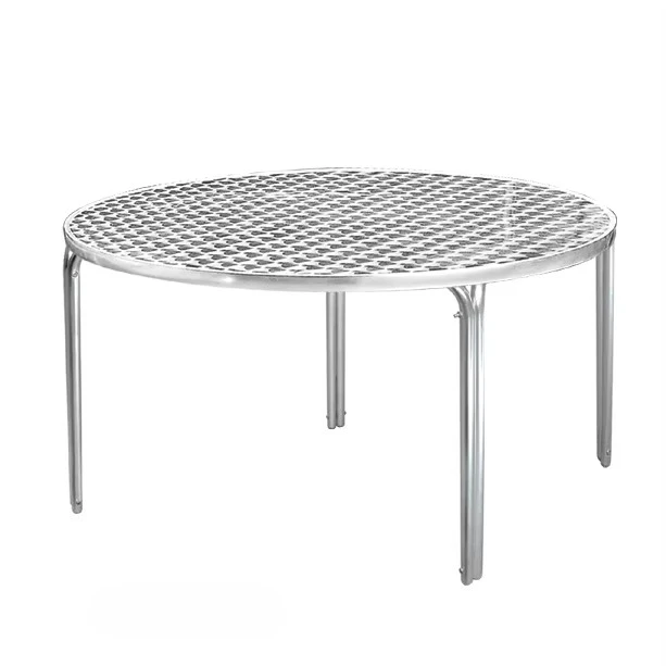 *Sturdy Full Aluminum Modern Outdoor Folding Table Waterproof Lightweight Stackable Customizable for Garden Cafe Patio Use