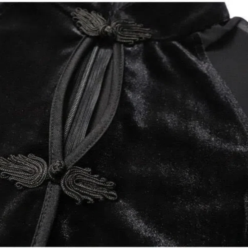 Pullover da donna primavera autunno tinta unita girocollo minigonne stile cinese sirena a-line Bag Hip Office Lady Dresses