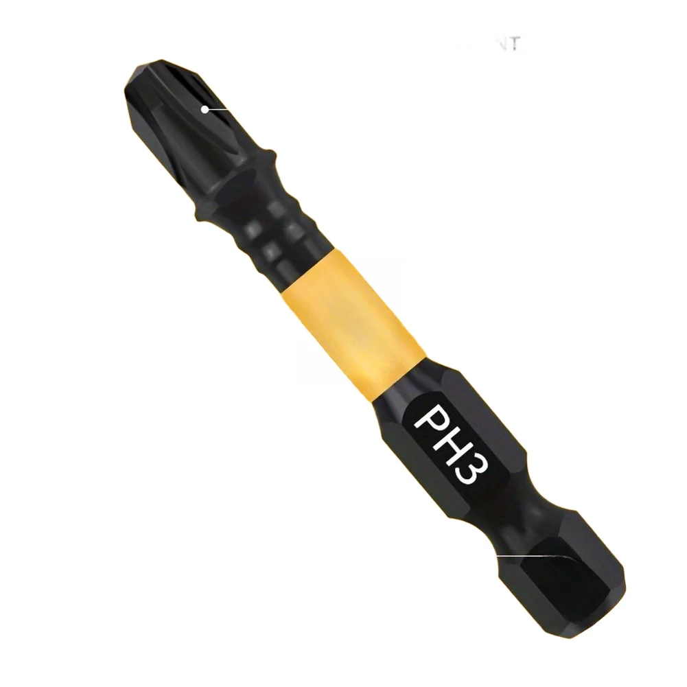 50mm PH3 Magnetic Screwdriver Bit High Torque For Impact Resistant Alloy Steel For For Cross Head Drilling Power Tool Accessorie