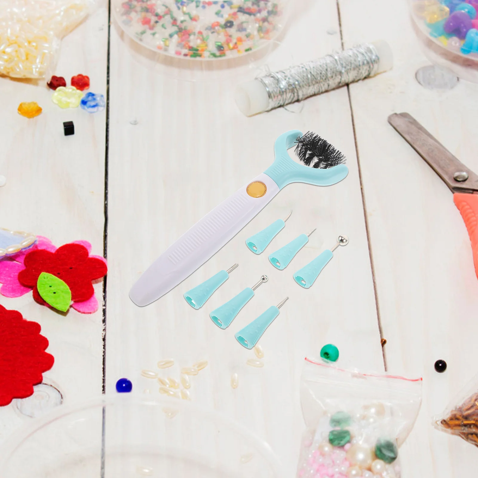 

1Set Paper Flower Tool Set Multi Functional Cleaning Brush Scrapbooking Tools DIY Paper Craft Kit for Home School Office