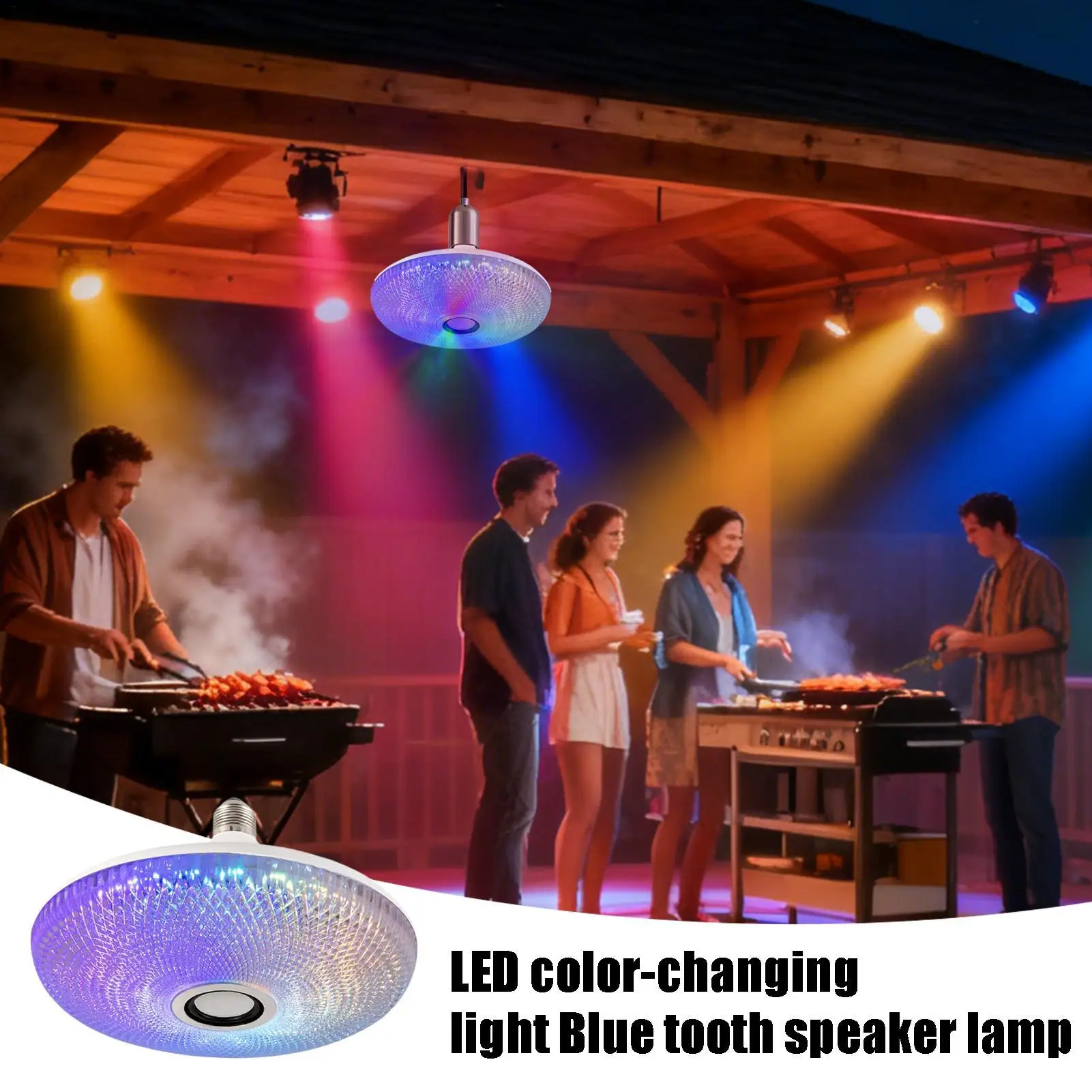 Speaker Lamp Cool Dimmable Smart with Speaker Wireless LED Desk Lamp with Music for Home Office Dorm Living Room Bedroom Desk