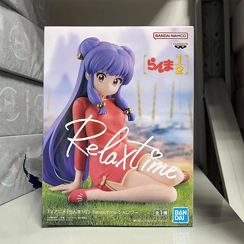 ฟิกเกอร์แท้จาก Bandai ของแท้จาก Banpresto ตัวละคร Ranma 1/2 ขนาด 13 ซม. ท่าทางนั่งทำผม ของสะสมสำหรับผู้ใหญ่ ตุ๊กตาโมเดล ของเล่น ของขวัญ