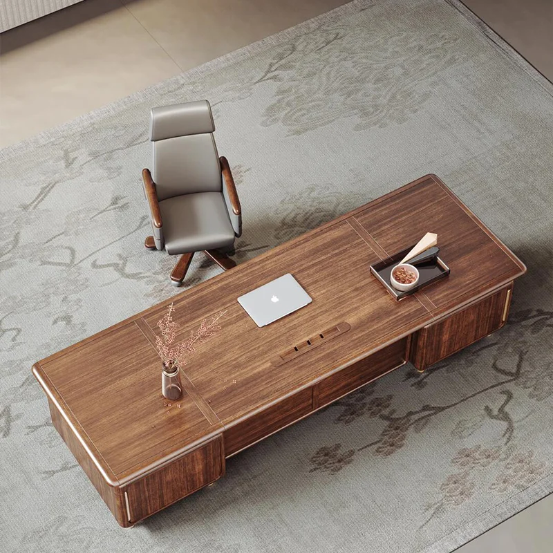 Italian Minimalist Office Desk Luxury Computer Work Executive Corner Office Desk Drawer Chinese Mesa Ordenador  Unique Furniture