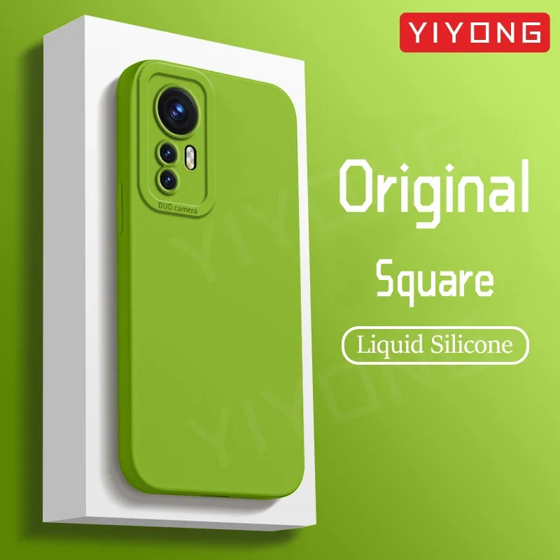 Mi12 Case YIYONG Silky Liquid Silicone Soft Cover For Xiaomi Mi 12 X 12X 12T 11 13 T Pro Xiomi Mi11 Mi12X Mi12T Mi13 Lite Cases