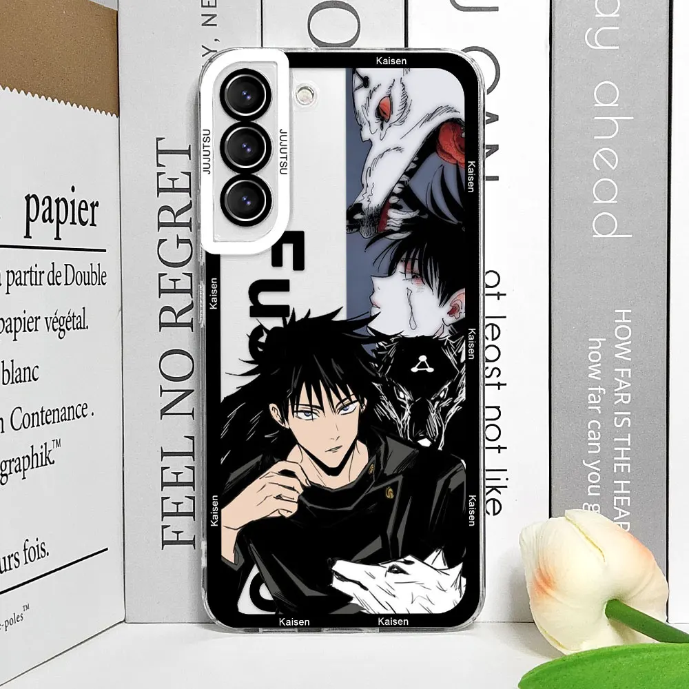 Jujutsu Kaisen Satoru Gojo Comics Phone Case for Samsung Galaxy A55 A54 A53 A51 A22 A32 A31 A13 5G Clear Soft Cover Anime Fundas