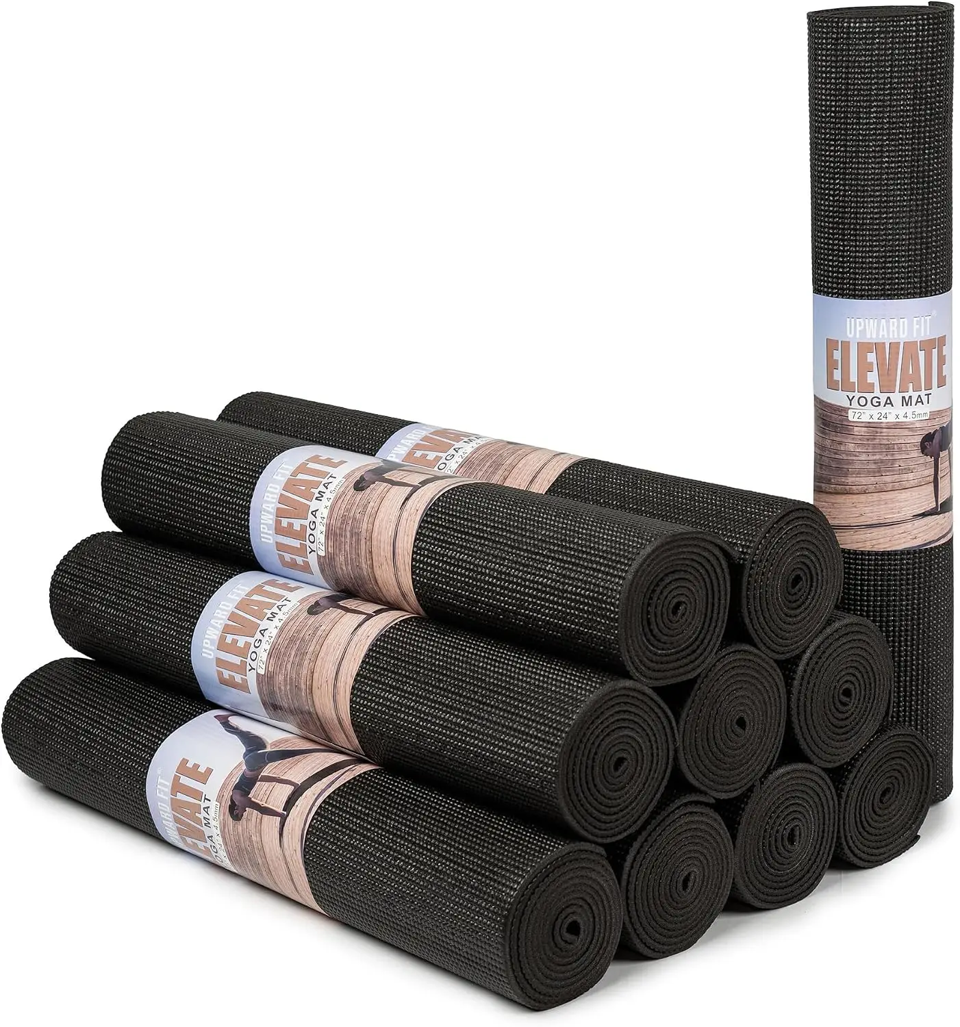 Brand new Elevate Bulk Extra Long Yoga Mats, 10 Pack, 72x24in