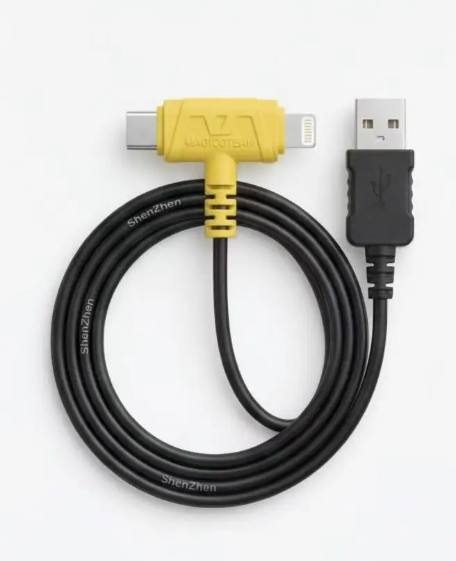 Magico Team M08 Restore Cable for iPhone 16/17 Series Charging Flashing iPad TypeC Combo Double Head Data Transfering Cable