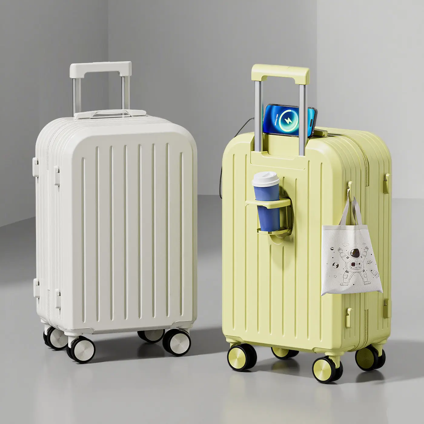 Durable Large Capaci Ins Lage High Aesthetic Pullman Travel Suitcase Lightweight Silent Wheels Student Travel Bag