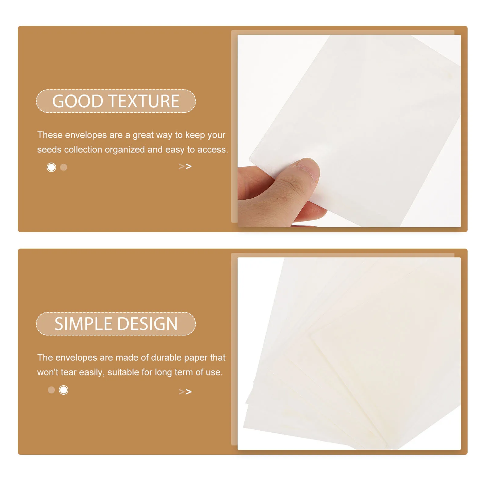 

20Pcs Strong Paper Envelopes Small Blank Bags for Seeds Coins Cash Storage Bags Seed Packet Organizer Envelopes