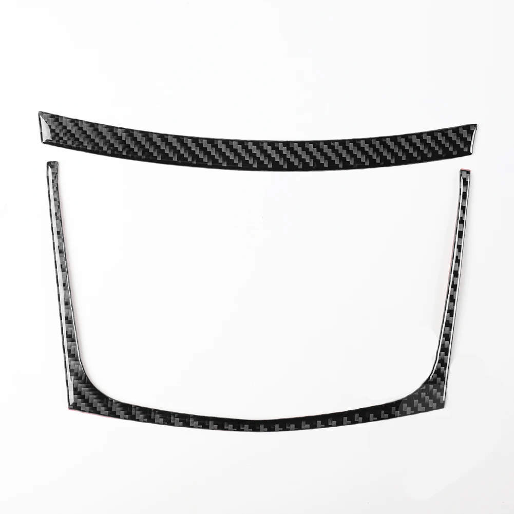 Premium Carbon Fiber Interior Navigation Display Screen Panel Trim for Cadillac for ats 2013 2019 Easy to Use and Install