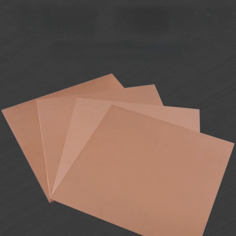 Thickness 0.5 0.8 1mm 99.9% Copper Plate T2 Copper Sheet Pure Copper Cu Metal 50x50mm 50x100mm 100x100mm 150x150mm 100x200mm