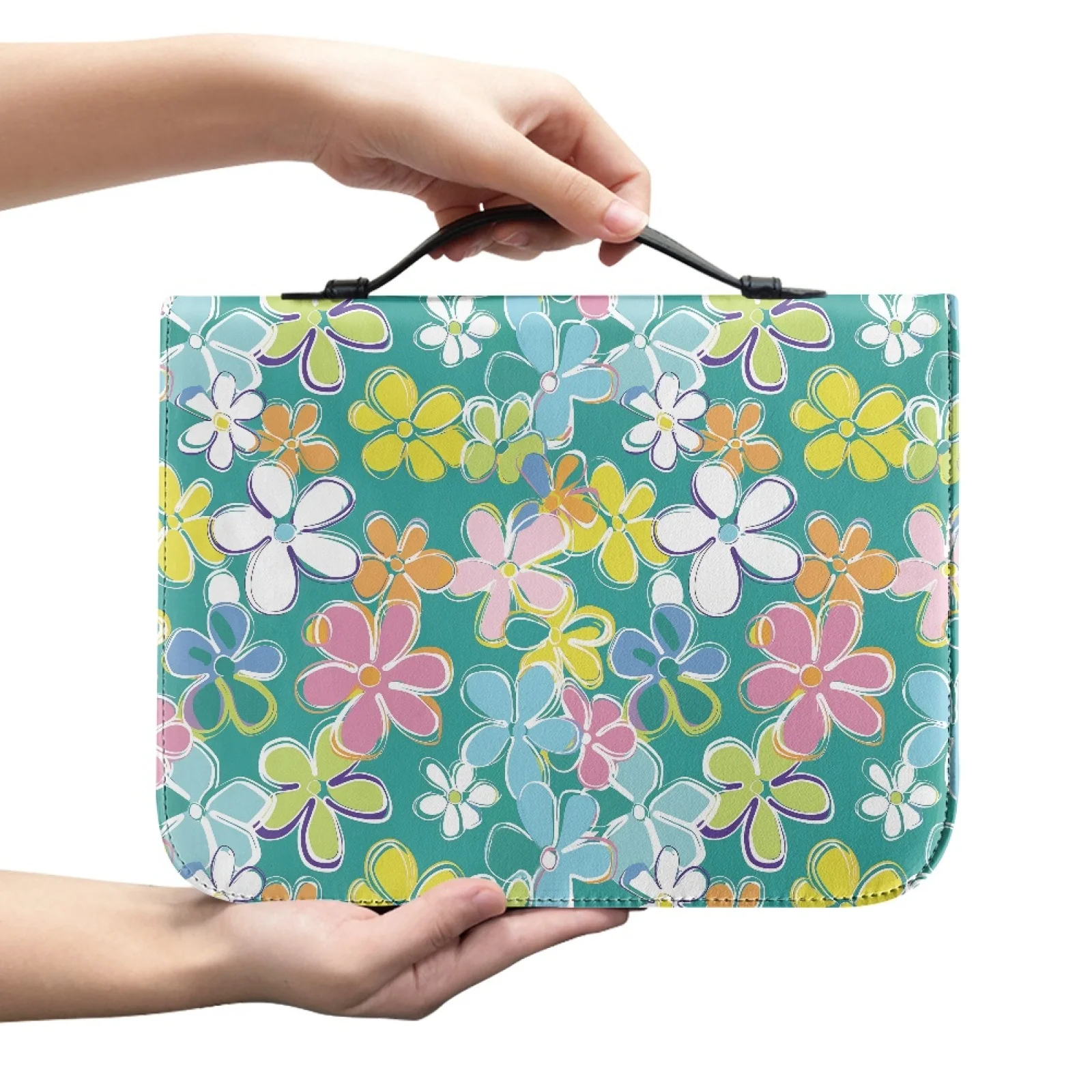 XIXIRIMIDO Pastel Floral Print 2026 New Bible Protector for Women Multifunction Bible Cover