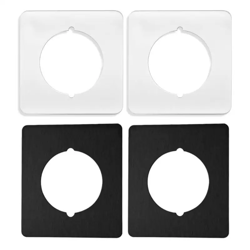

2Pcs Door Reinforcement Plate Door Handle Cover Door Knob Plates Stainless Steel Door Lock Repair Plate Easy to Install