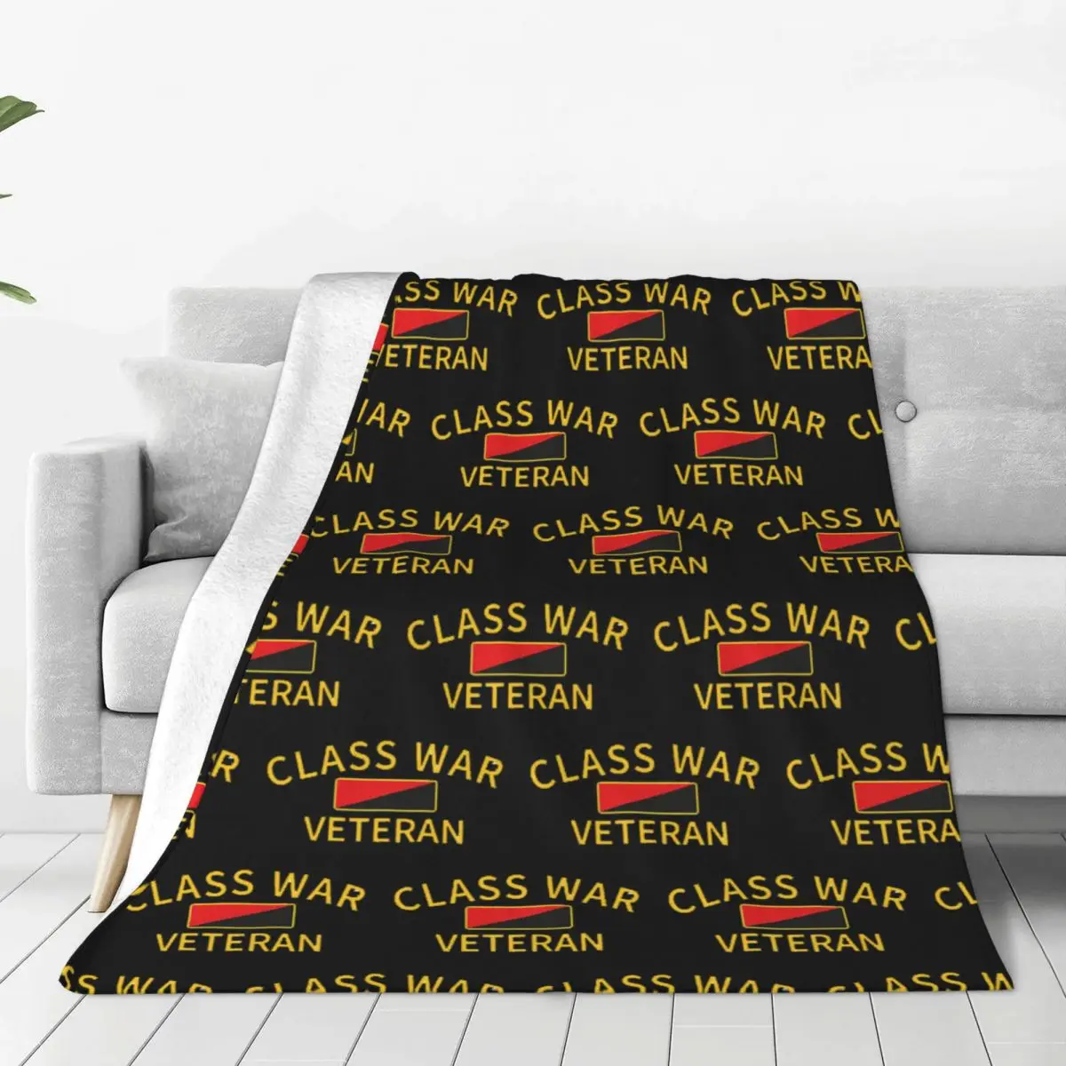 Class War Veteran Blankets Flannel Super Soft Throw Blankets Sofa Throw Blanket For Couch Bedding Outdoor Throws Bedspread Quilt