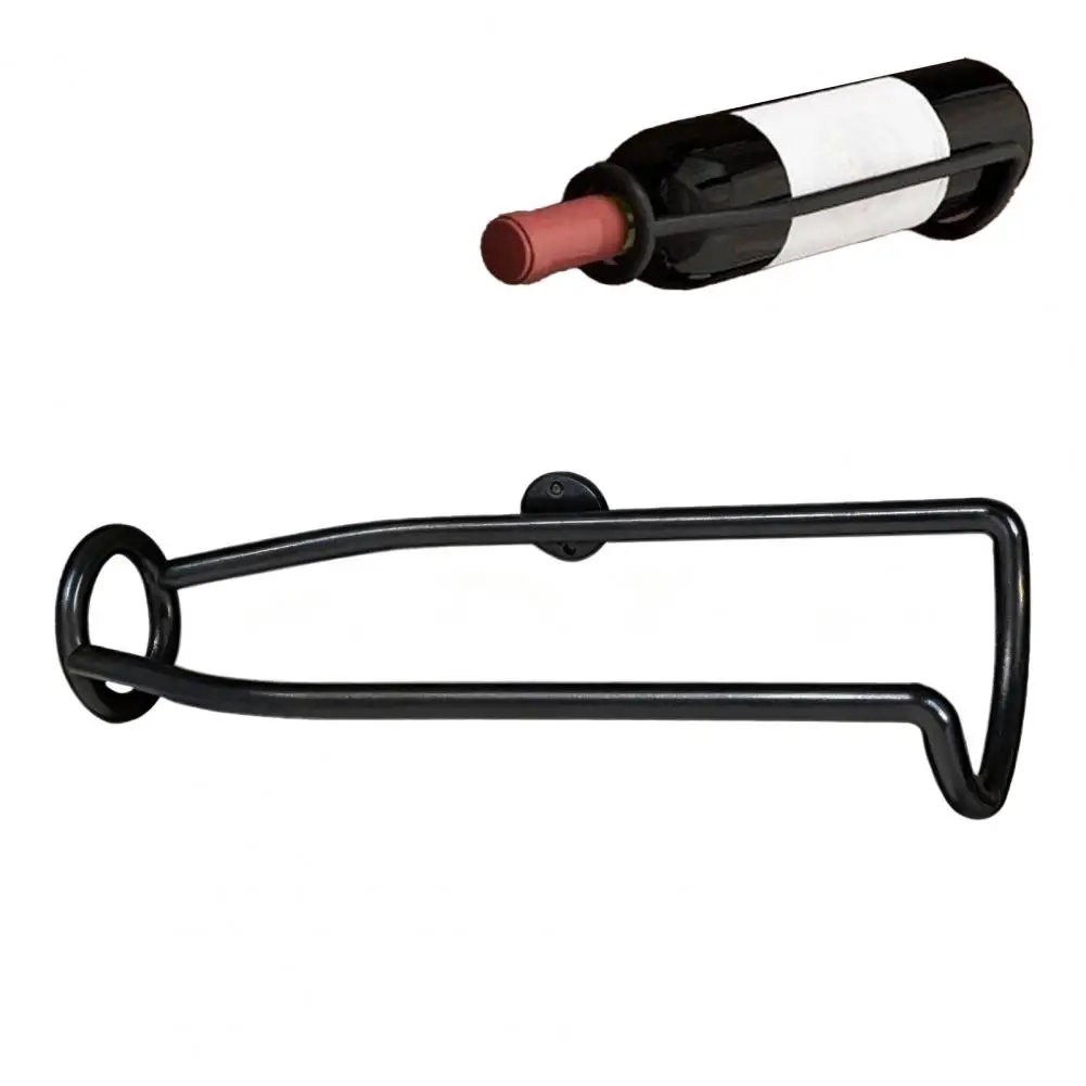 

Iron Art Wine Rack Industrial Style Wine Shelf Easy Installation Wall Mounted Wine Rack Bottles Beer Cans Iron Storage Shelf