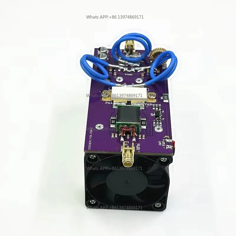 FM 100MHz 70-110MHz 100W Power Amplifier RF Power Amplifier AMP DMR + Deatsink