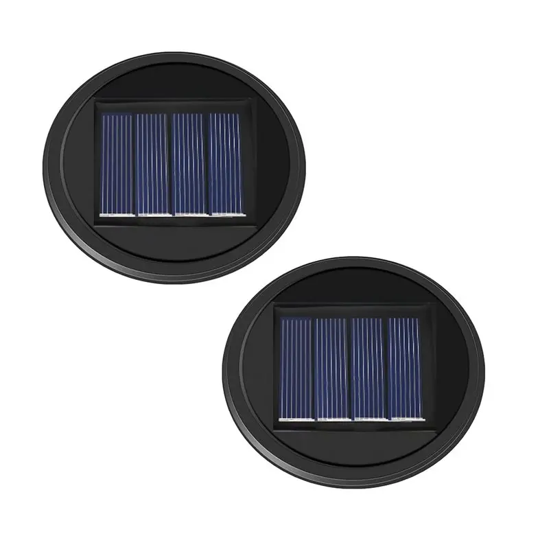 ABUI-Replacement Top 2 Pcs Solar Light Parts 2 Modes Warm White And RGB Color-Changing, Solar Lights