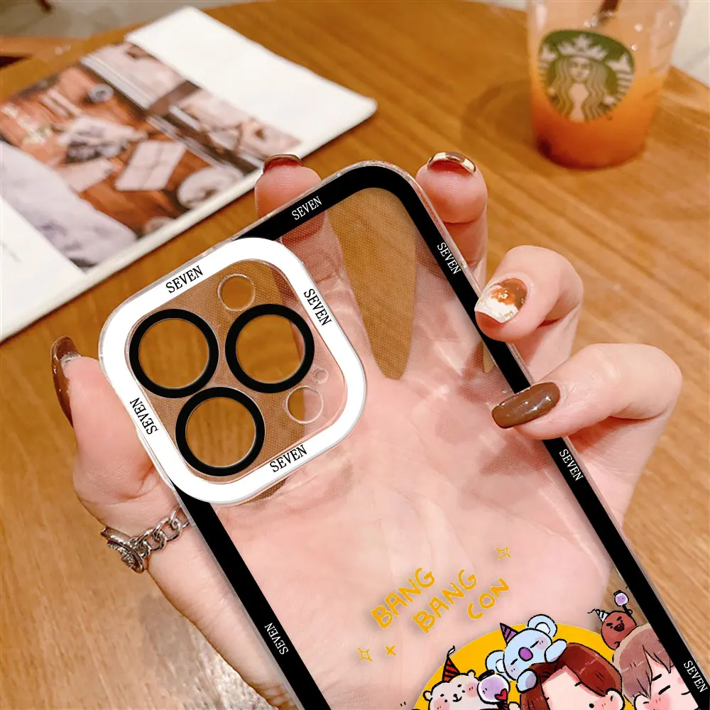 S-Seven Gold J-Jungkook J-Jeon Cover Clear Phone Case For iPhone Apple 17 AIR 16E 16 15 14 12 13 11 Pro Max Plus XR TPU DIY Case view 6