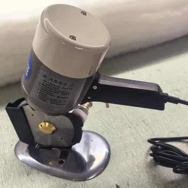350W 125mm Electric Round Knife Cutting Machine Fabric Leather Cloth Cardboard Cutter 4.5cm Thickness Industrial Tool Garment
