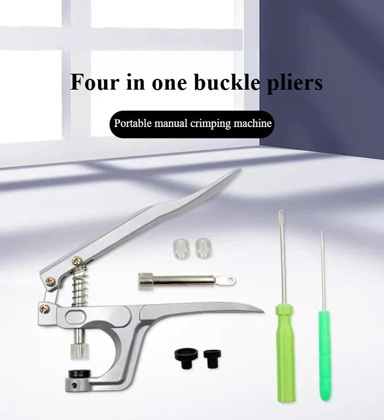 Portable Manual Press Button Machine Firm and Beautiful Complete Installation Tool for Four-Button Hand Press Pliers