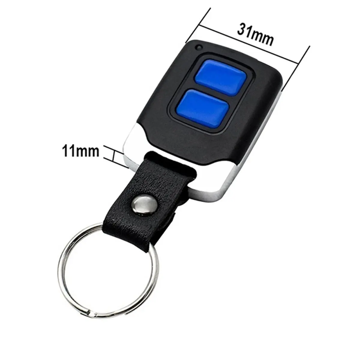 

2PCS 433MHz 2 Keys Garage Door Remote Control Wireless Rolling Gate Controller with Clone Copy Function